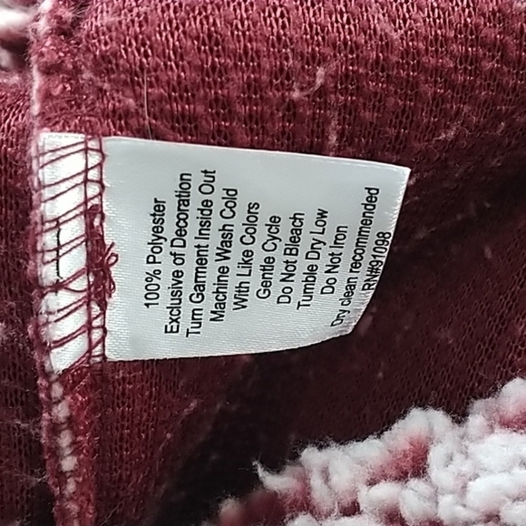 Boxercraft Frosty Garnet Sherpa Pullover S - Picture 8 of 12
